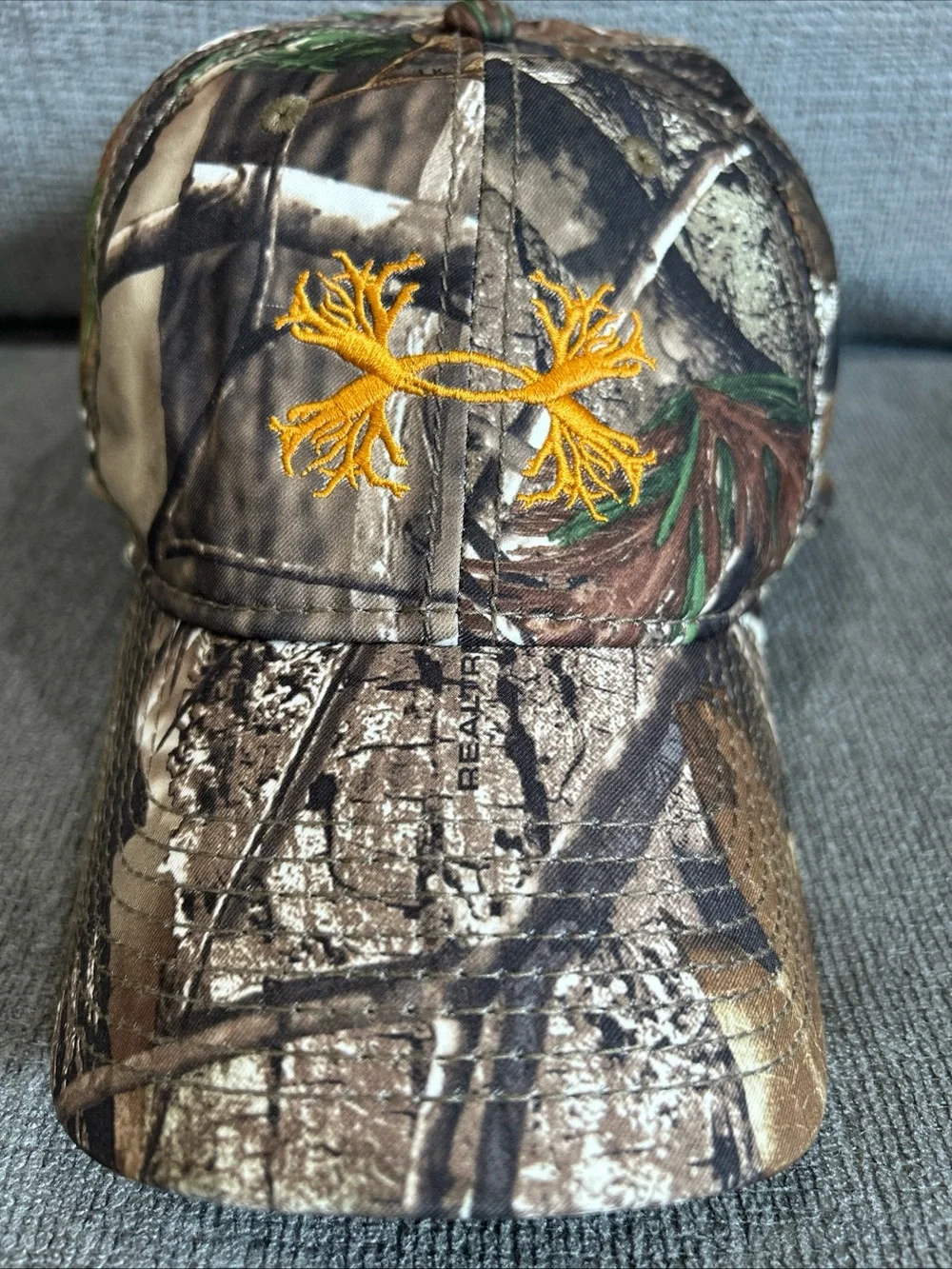 Under Armour Real Tree Baseball Cap Hat Camouflage Mens Adjustable SnapBack